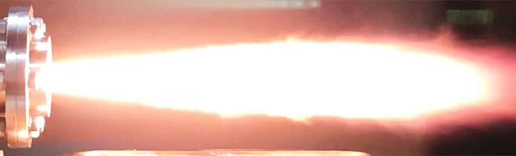 ハイブリッドロケットエンジンの燃焼試験